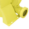 Yellow 950 W air blower pump fan with a strong motor, designed for inflatable bounce houses and outdoor fun.