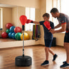 54.5"-62" Height Adjustable FPunching Bag with Stand for Teens and Adults-Red - Gallery View 1 of 10