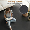 EVA foam floor tiles in black feature a non-slip surface and interlocking design, ideal for home gym and living room use.