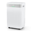 54 Pints dehumidifier in white with smart touch control, 3 modes, and 2 fan speeds for efficient home humidity control.
