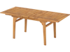 55 Inch Patio Dining Table Expandable for 6-8 People with Umbrella Hole