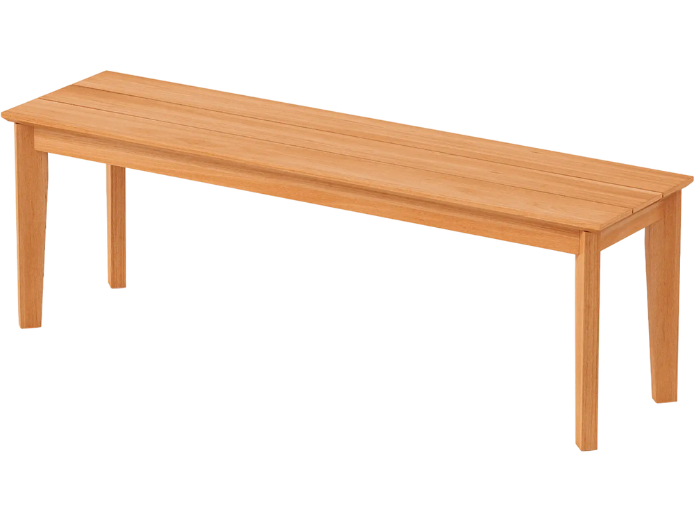 55 Inches Outdoor Teak Wood Bench with 880 LBS Weight Capacity