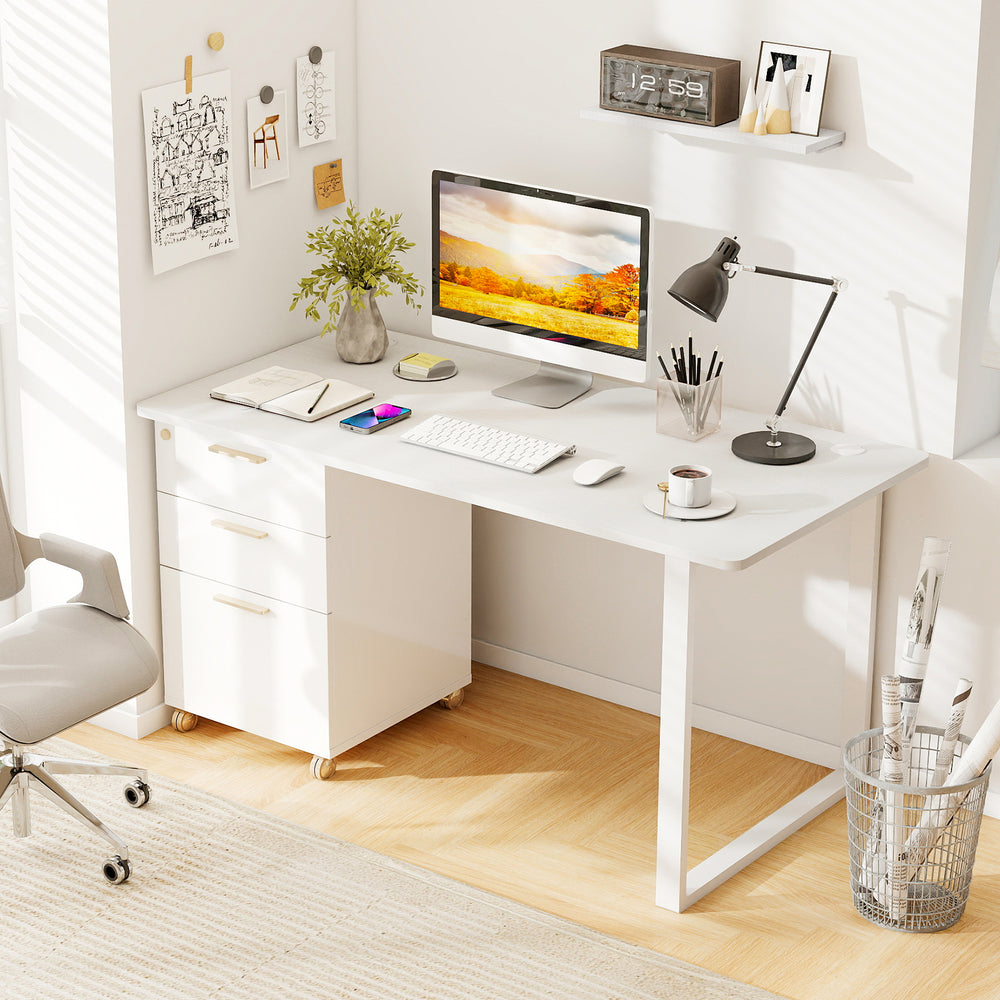 55" x 28" Universal Tabletop for Standard and Standing Desk Frame-Natural - Gallery View 1 of 11