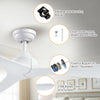 Parrot Uncle 56" Propeller Ceiling Fan Reversible with Remote Control New