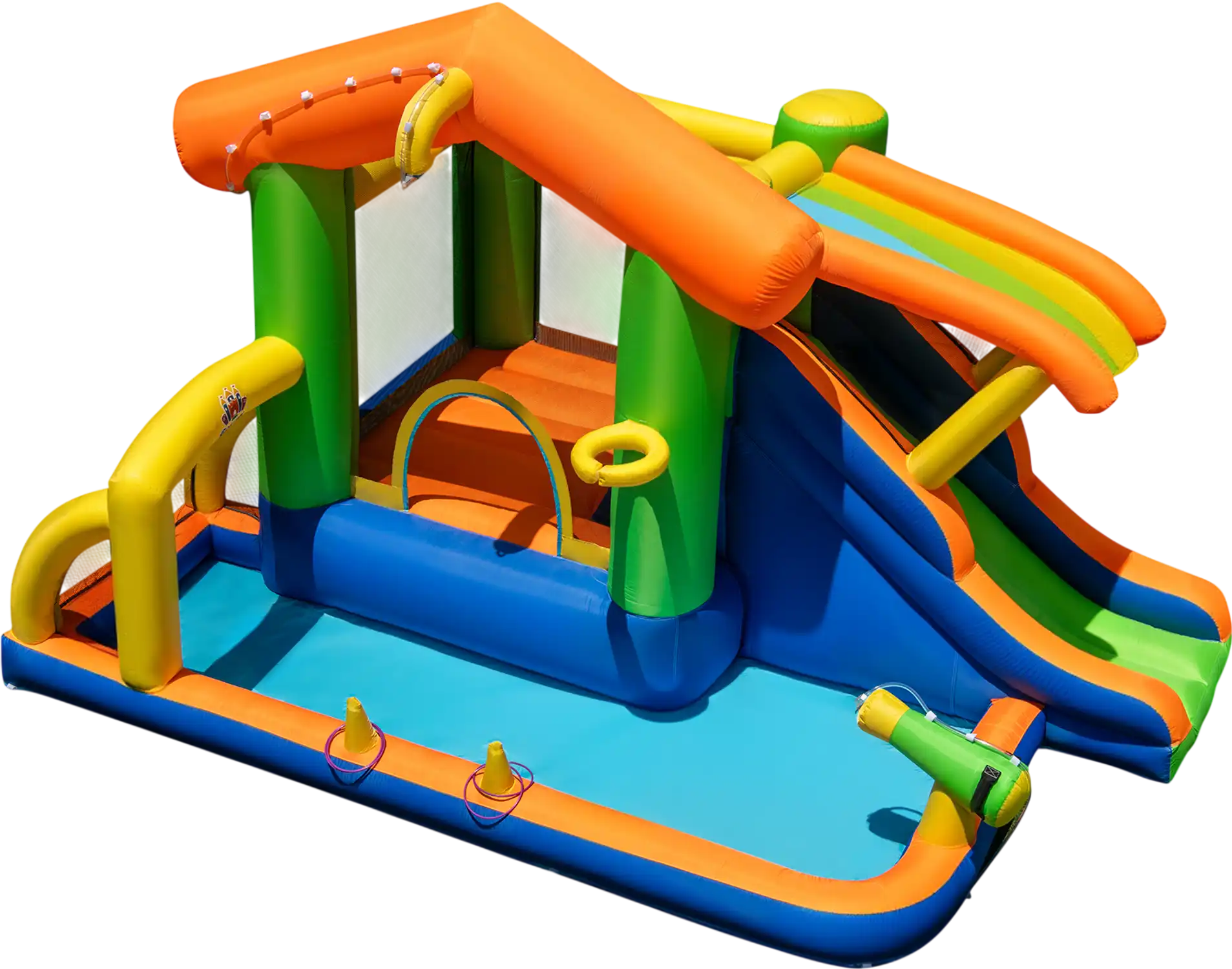 Costway 8-in-1 Inflatable Bounce House Water Park 27577292 New