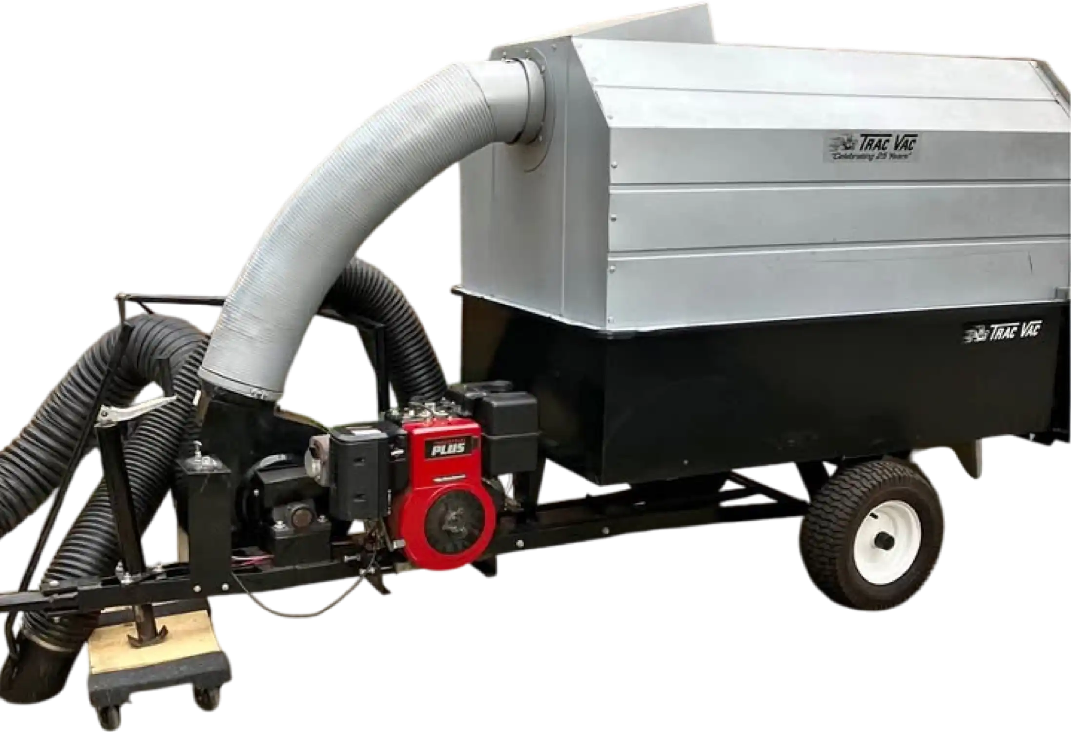 Trac Vac 1080 Leaf Vacuum Pull Behind 44 Bushel Capacity Electric Start Engine New
