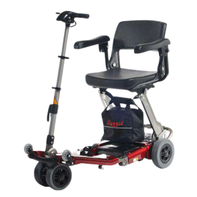 Freerider Luggie Standard Folding Travel Scooter Red Open Box