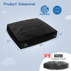 Black 57 x 57 inch crash pad sensory mat with foam blocks, dual zippered covers, and non-slip bottom for safe play.