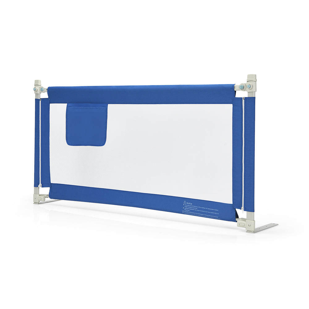57 Inch Toddlers Vertical Lifting Baby Bed Rail Guard with Lock-Blue - Gallery View 1 of 11