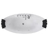Empava Bathtub 59" Freestanding Boat-Shaped Whirlpool with Center Drain New