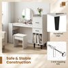 Home office desk with a 36" wood-textured top, side storage shelves, and anti-toppling kits for stability.