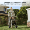 Giraffe Tools SW-8C Garden Hose Reel Cart 2 Wheels Stainless Steel Heavy Duty New
