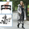 Portable folding stair climbing hand truck with adjustable handle and high-quality climbing wheels for easy transport.