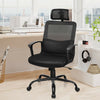 High back mesh office chair with ergonomic design, adjustable height, and breathable mesh for comfort in modern office.