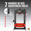 100 Ton H-Frame Air/Hydraulic Shop Press with Hand Winch,  Fully Welded Steel Frame,  Safety Guard,  Foot Pedal Control,  HSP100
