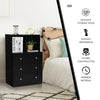 3 Drawer Dresser with Cubbies Storage Chest for Bedroom Living Room - Gallery View 8 of 12