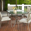 Umbrella base stand with wheels, 50 lbs metal frame for stability, ideal for patio, garden, or poolside use.