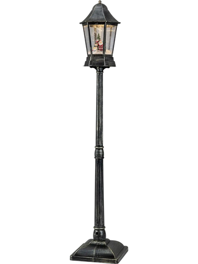 Costway 5.4' Musical Christmas Street Lamp Dynamic Snowfall Effect 37113943 New