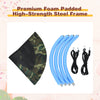 40-inch flying saucer tree swing set with adjustable ropes, premium foam padding, and durable steel frame for outdoor.