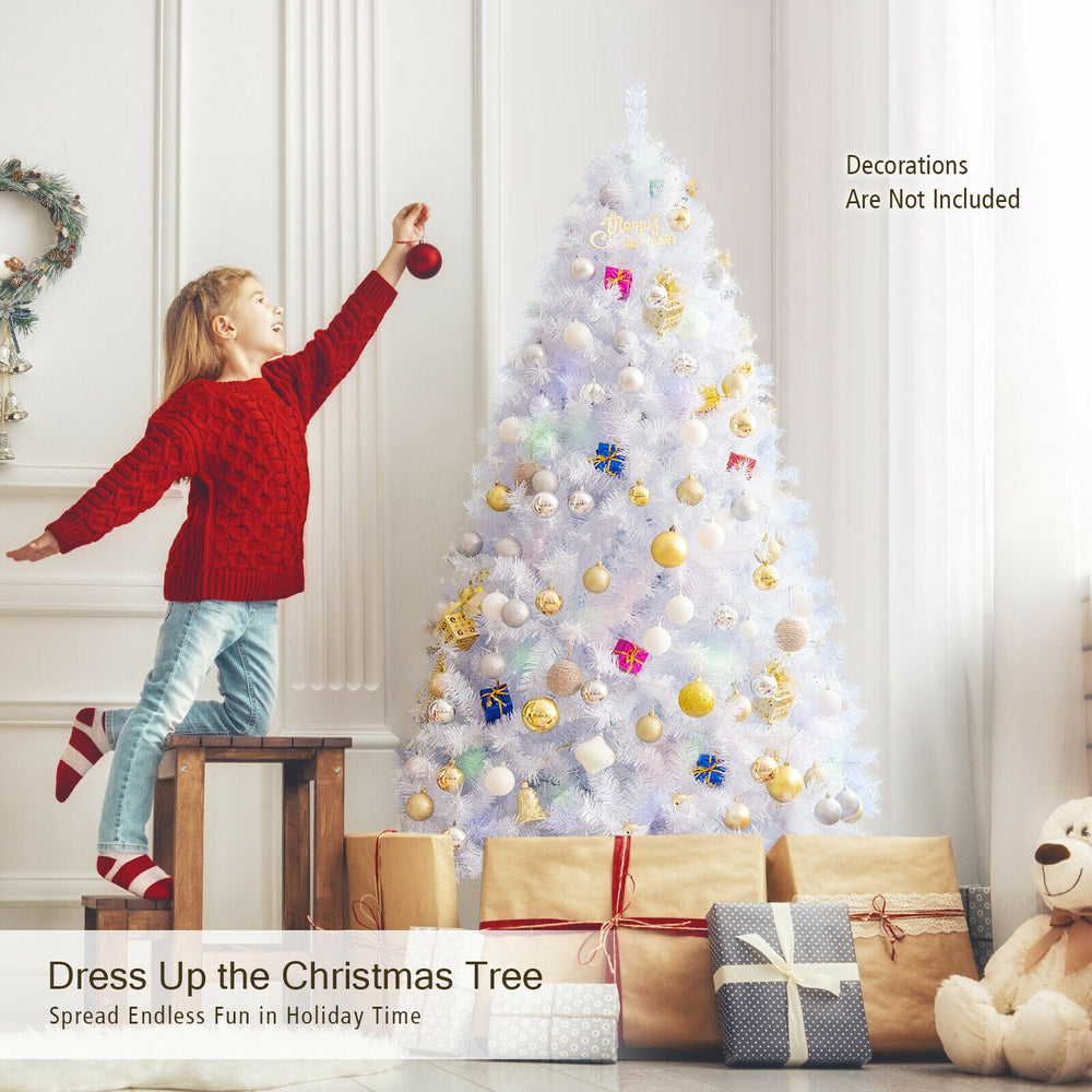 6ft iridescent tinsel artificial Christmas tree with 792 branch tips, perfect for festive holiday decoration.