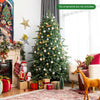7 feet artificial Christmas tree with 1260 mixed PE and PVC tips, perfect for creating a festive living room atmosphere.