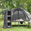 Folding Camping Storage Cabinet with 3 Shelves and Carry Bag-XL - Gallery View 1 of 10