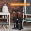 Electric shoe dryer for 4 shoes with ozone disinfection, drying two pairs simultaneously, ideal for damp footwear.