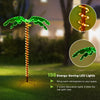 5-foot LED pre-lit palm tree decor with warm lights, perfect for indoor and outdoor festive decoration.