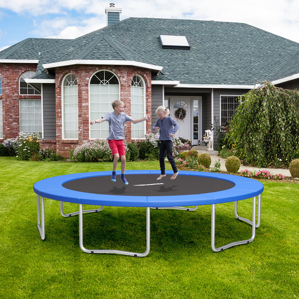 16 Feet Waterproof and Tear-Resistant Universal Trampoline Safety Pad Spring Cover-Blue - Gallery View 1 of 10
