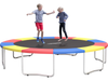 Multicolor 8 feet trampoline safety pad with thick EPE foam, designed to cover springs and prevent foot injuries.