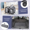 Portable baby nursery center in gray with lockable wheels, foldable design, and included carry bag for easy travel.