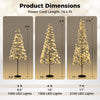 5 FT lighted alpine tree with warm white LED lights, 1000 LEDs, and weighted base for stable holiday decor.