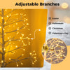 5 FT lighted birch tree with adjustable branches and 240 warm white LED lights, perfect for holiday and everyday decor.
