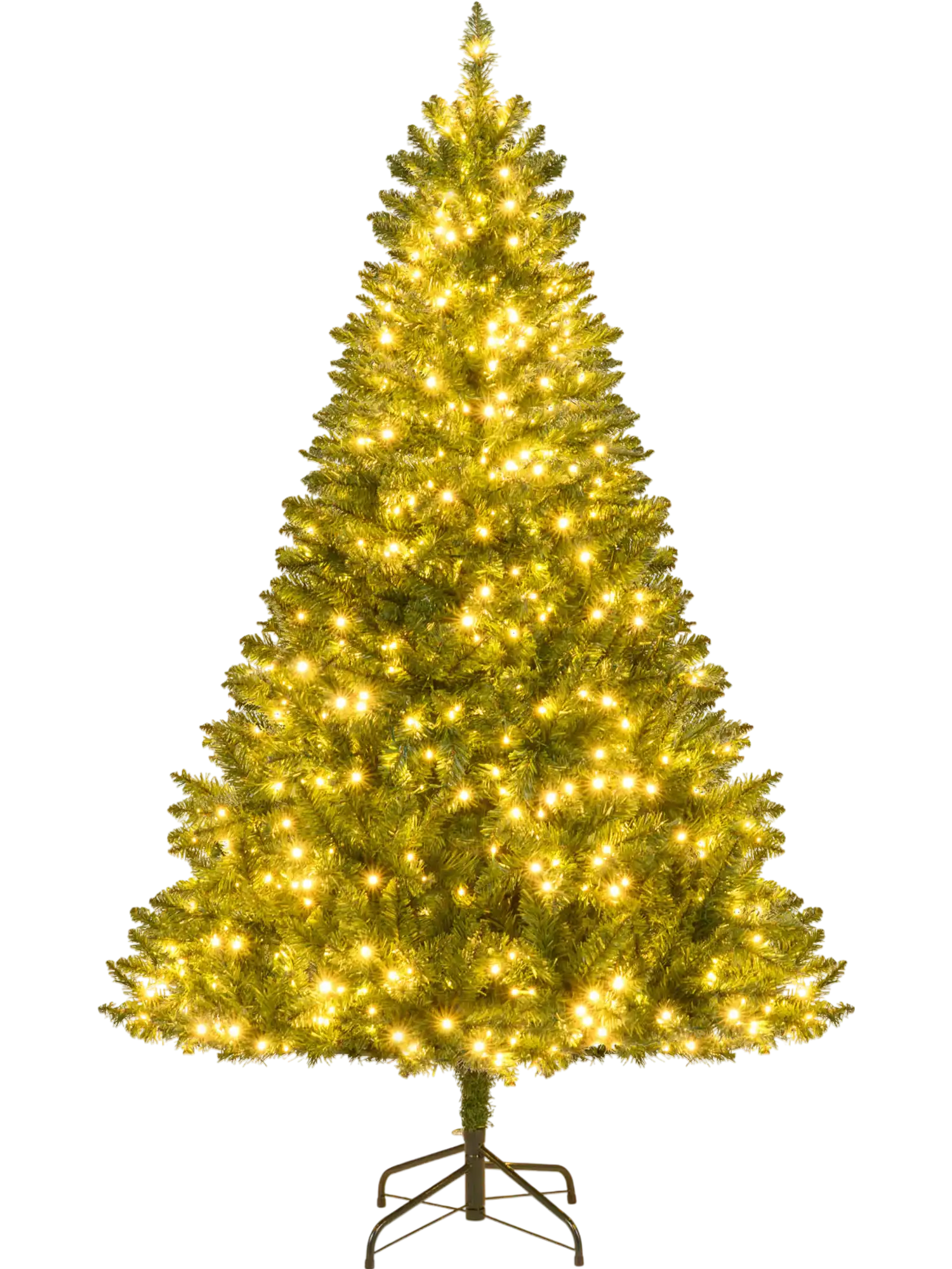 Costway Artificial Christmas Tree Hinged LED 7 Lighting Modes 36730203 New