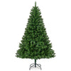 6-foot artificial Christmas tree with 510 PVC branch tips and 400 warm white LED lights, perfect for holiday.