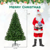 6-foot artificial Christmas tree featuring a folding metal stand, ideal for easy assembly and festive family gatherings.