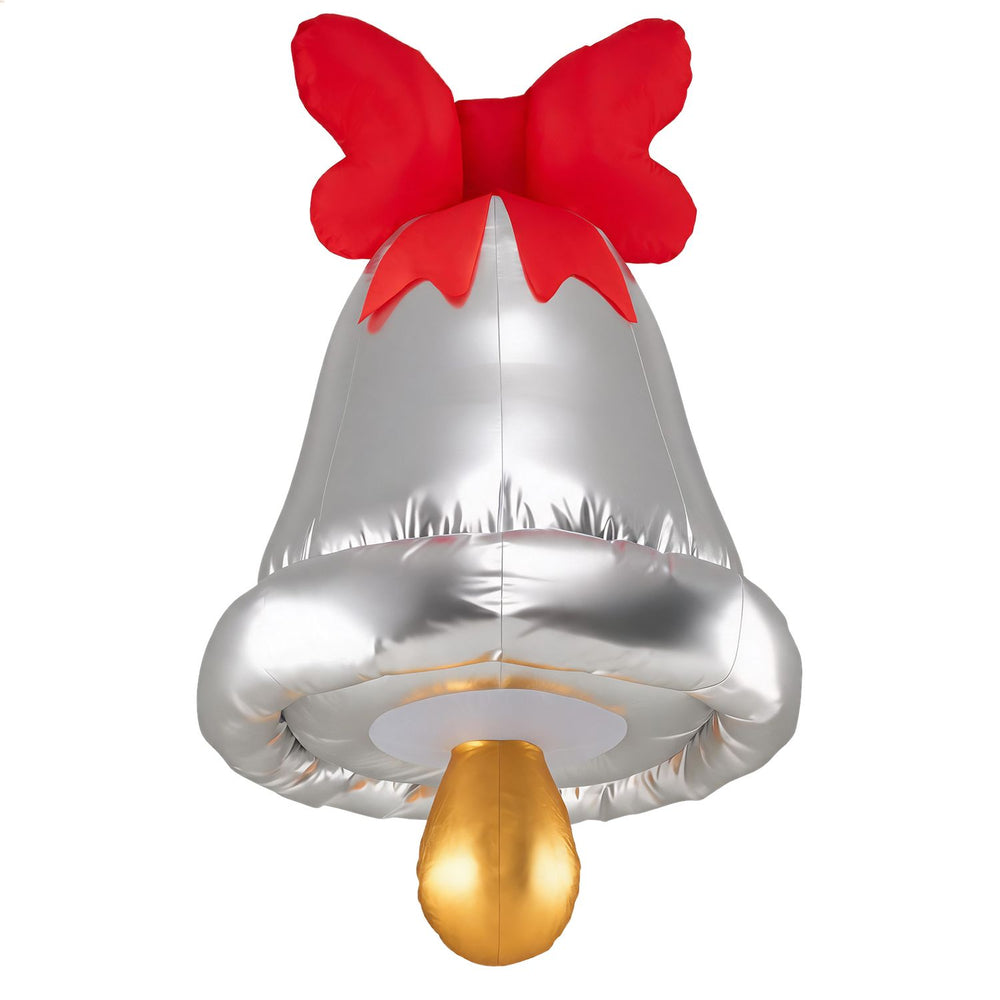 Festive 5.9 FT inflatable climbing Santa with LED lights, weather-resistant fabric, and included accessories for outdoor display.