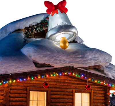 Costway 5.9' Christmas Inflatable Climbing Santa Outdoor Decoration 87359610 New