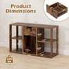 5-Cube bookcase in rustic brown features a storage drawer and open cubes, perfect for organizing books and decor.