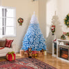 2025 New Artificial Christmas Tree with 456 Branch Tips and Folding Metal Stand-7FT - Gallery View 1 of 15