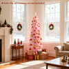 5 Feet Artificial Christmas Tree with 328 Branch Tips and Folding Metal Stand for Home - Gallery View 6 of 10