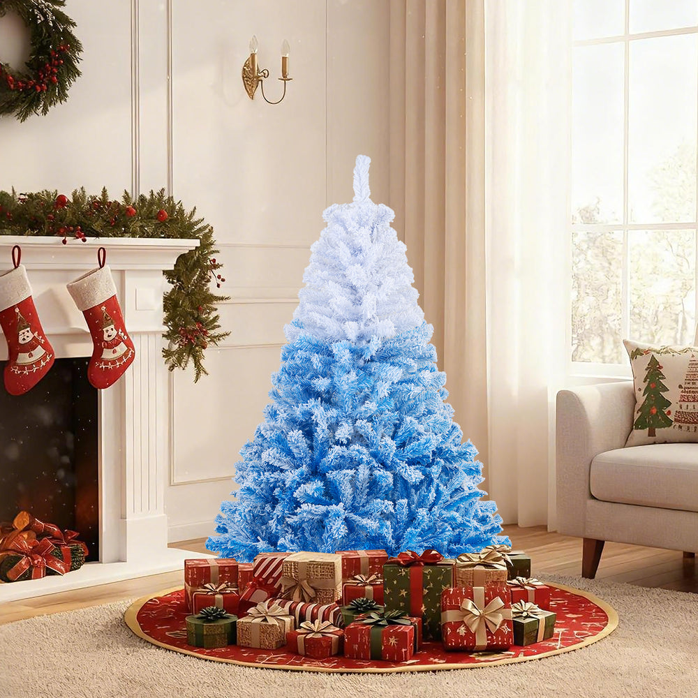 5 FT Artificial Christmas Tree with Warm White LED Lights and 8 Modes - Gallery View 1 of 10