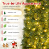 5 FT artificial pine Christmas tree features 309 full branch tips, lifelike PVC leaves, and delicate pine needles for holiday decor.