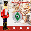 5 FT Christmas Nutcracker decoration with glitter sword, waterproof and windproof, ideal for outdoor holiday displays.