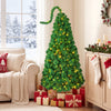 5 FT Pre-Lit Artificial Christmas Tree with Green Snow Flocking - Gallery View 1 of 10