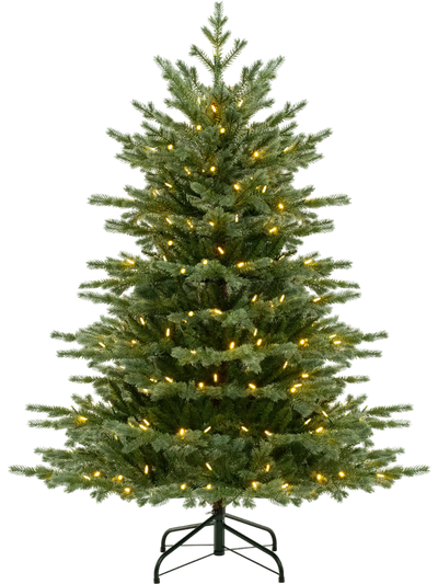 Costway Artificial Christmas Tree Warm White LED PVC 5/6/7' 76394185 New