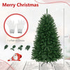 5-foot artificial fir Christmas tree with 600 branch tips, PVC material, and solid iron base for festive decoration.