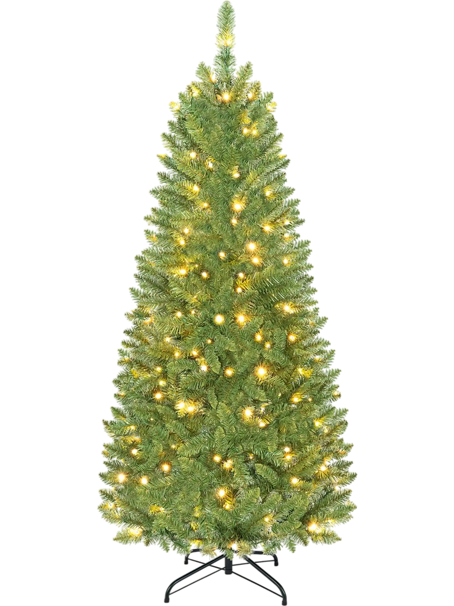 Costway Pre-Lit Artificial Slim Pencil Christmas Tree 7/6/5' 16582037 New