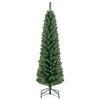 5-foot pencil Christmas tree with 295 memory wire branch tips and upgraded metal stand, perfect for festive decor.