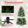 5 feet pre-lit artificial Christmas tree with berries, featuring flexible hinges and a sturdy base for easy setup and.